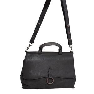 Rebecca Minkoff Medium Keith Grey Leather & Suede Messenger Satchel